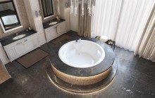 Allegra blt in wht built in acrylic bathtub by Aquatica 02 (web)